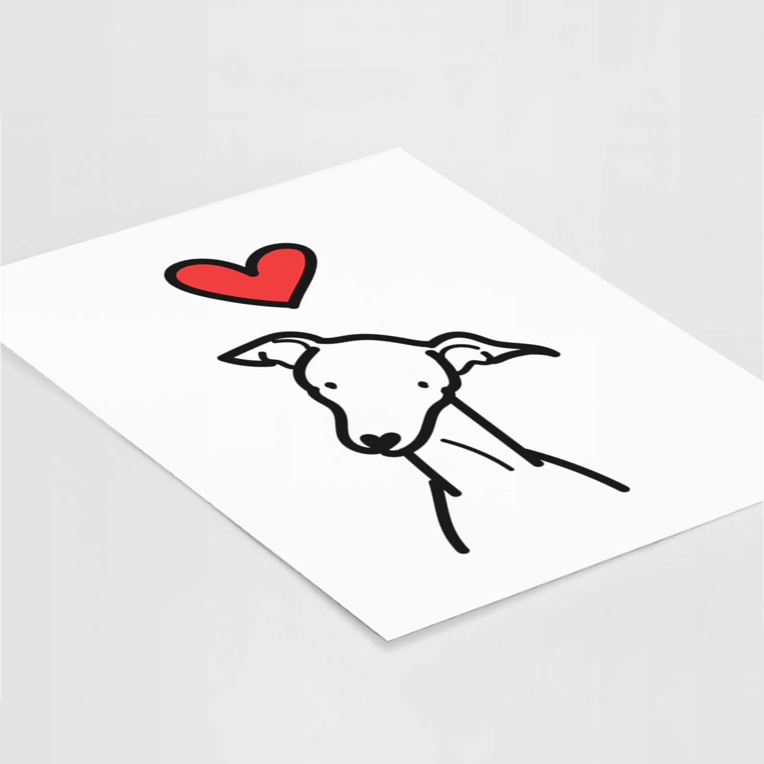 Love Always Italian Greyhound Art Print