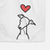 Love Always Italian Greyhound - Decorative Hand Towel