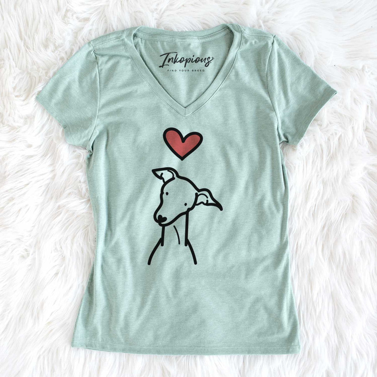 Love Always Italian Greyhound - Women&#39;s V-neck Shirt