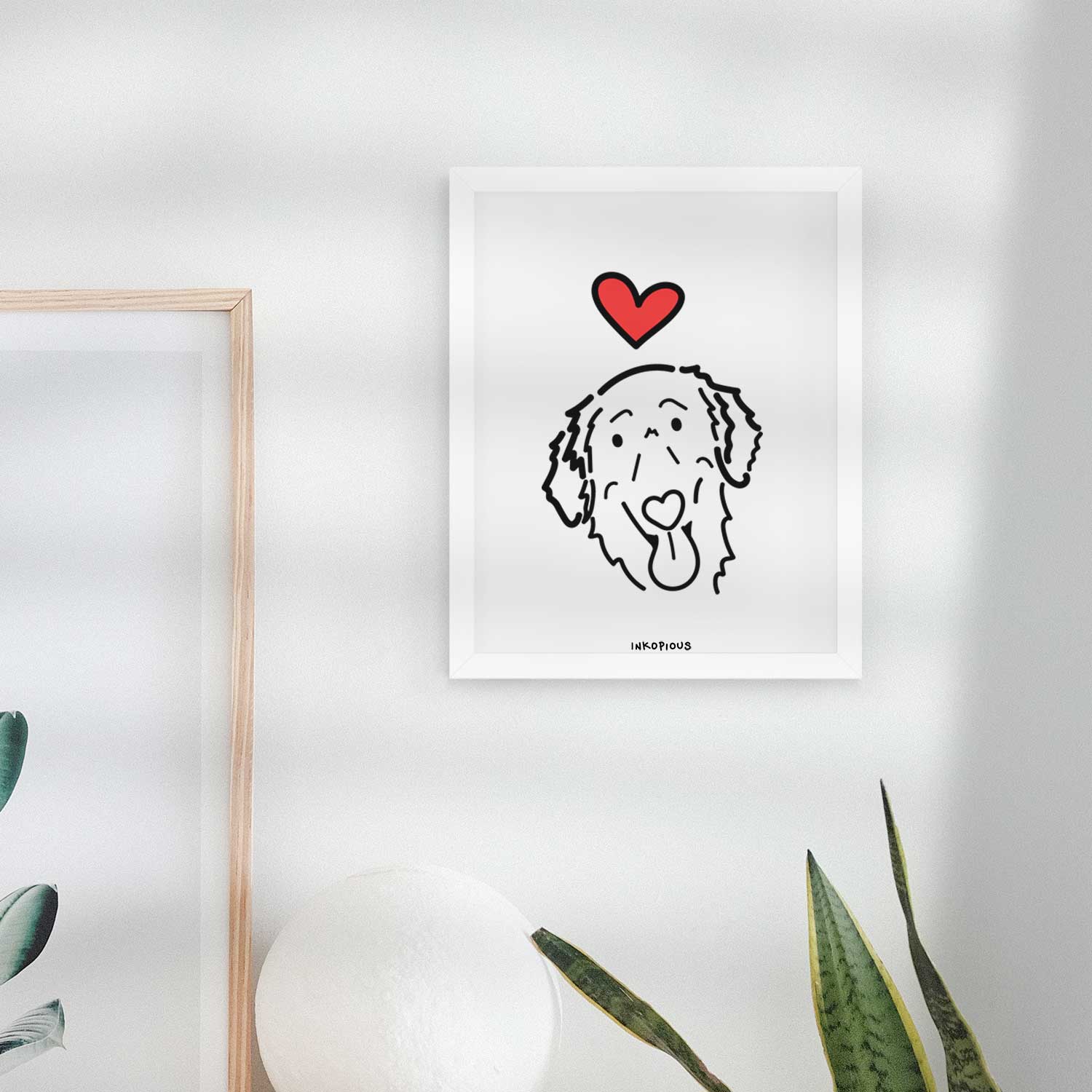 Love Always Flat-Coated Retriever - Jack Art Print