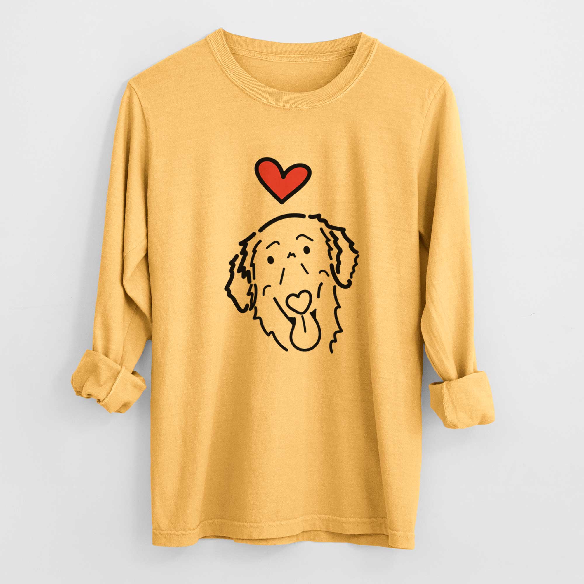 Love Always Flat-Coated Retriever - Jack - Heavyweight 100% Cotton Long Sleeve