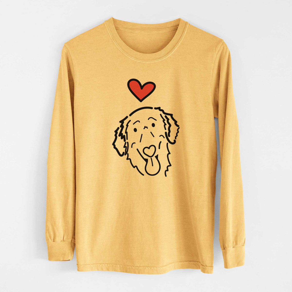 Love Always Flat-Coated Retriever - Jack - Heavyweight 100% Cotton Long Sleeve
