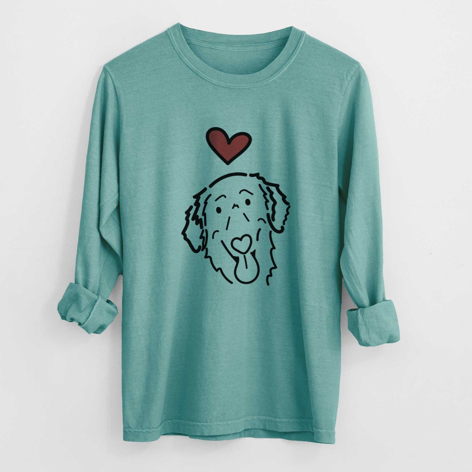 Love Always Flat-Coated Retriever - Jack - Heavyweight 100% Cotton Long Sleeve