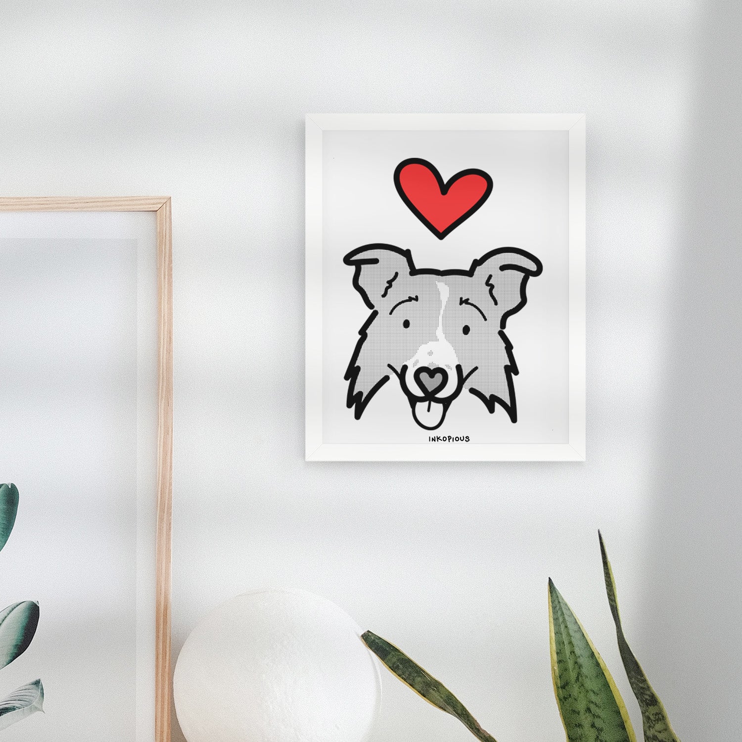 Love Always Border Collie 2.0 - Jam Art Print