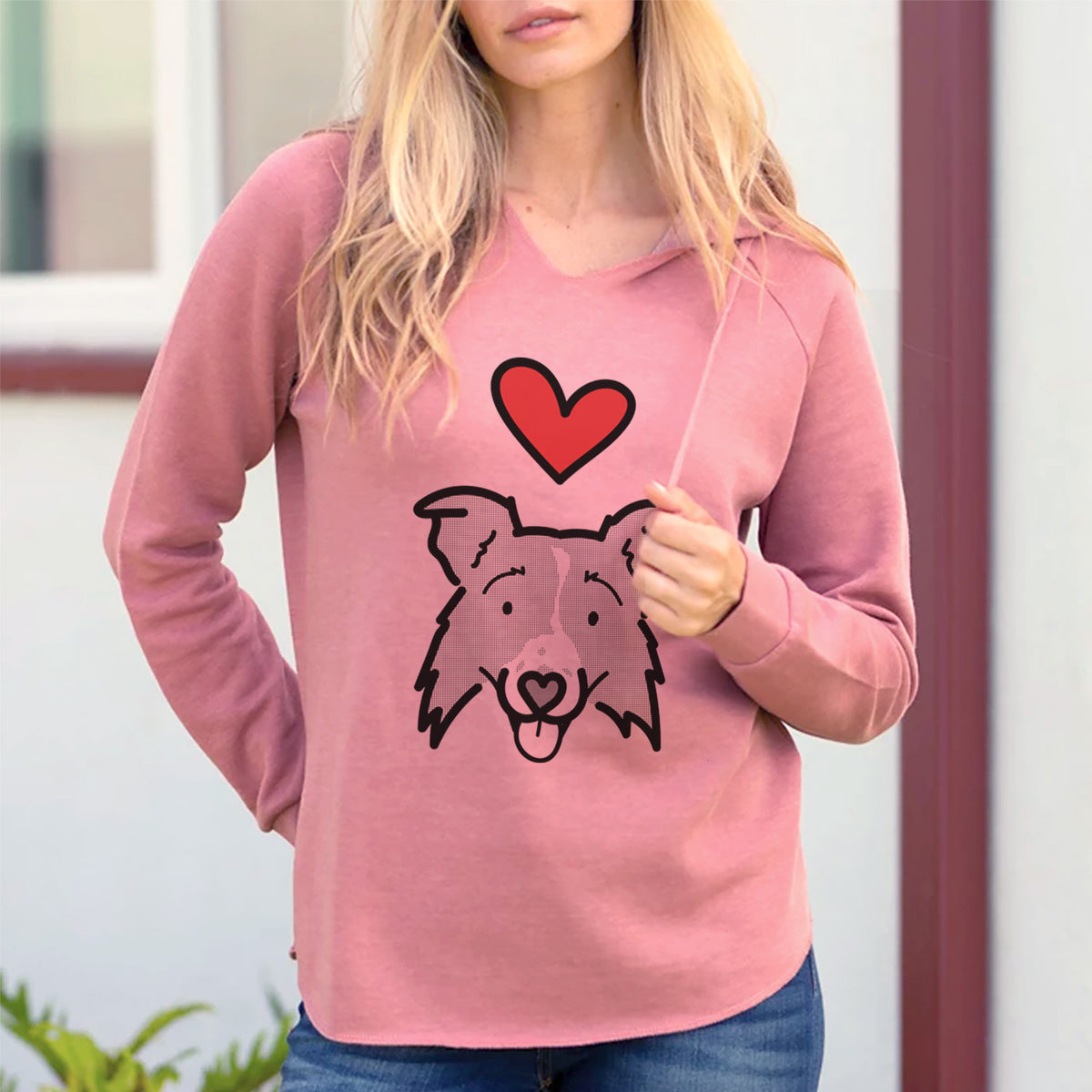 Love Always Border Collie 2.0 - Jam - Cali Wave Hooded Sweatshirt