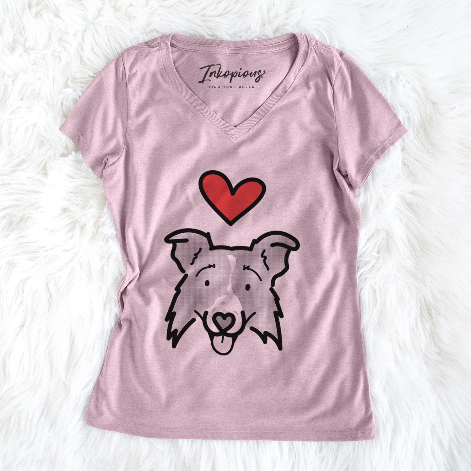 Love Always Border Collie 2.0 - Jam - Women's Perfect V-neck Shirt