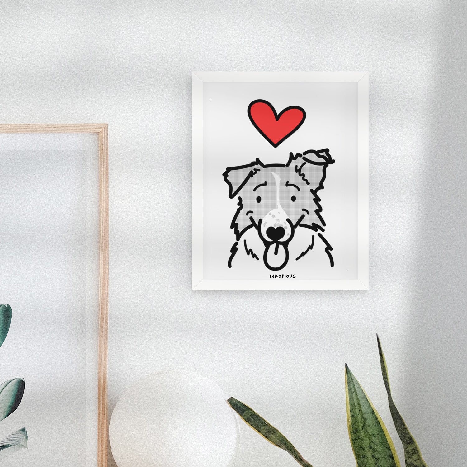 Love Always Border Collie - Jam Art Print