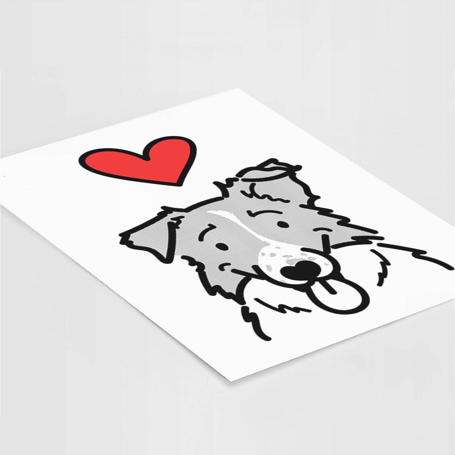 Love Always Border Collie - Jam Art Print