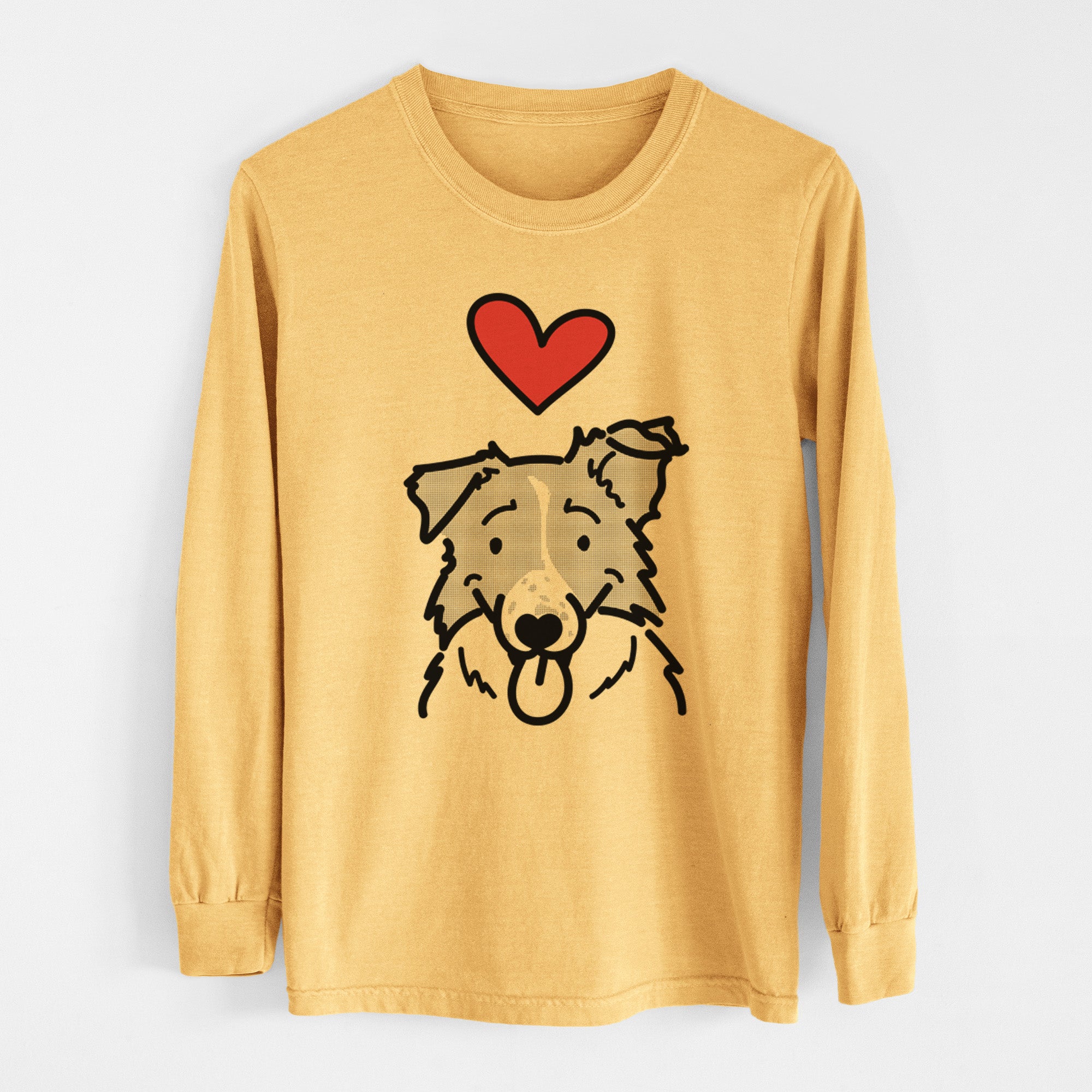 Love Always Border Collie - Jam - Heavyweight 100% Cotton Long Sleeve