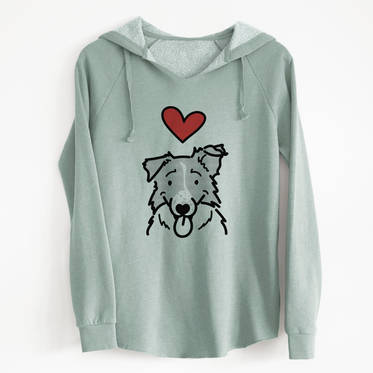 Love Always Border Collie - Jam - Cali Wave Hooded Sweatshirt