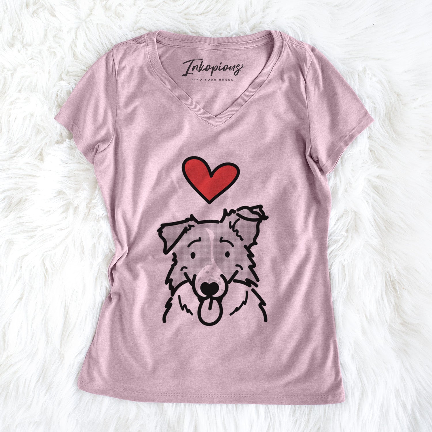 Love Always Border Collie - Jam - Women's V-neck Shirt