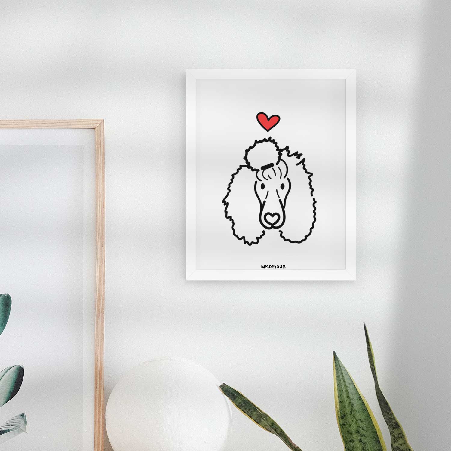 Love Always Standard Poodle - Jemma Art Print