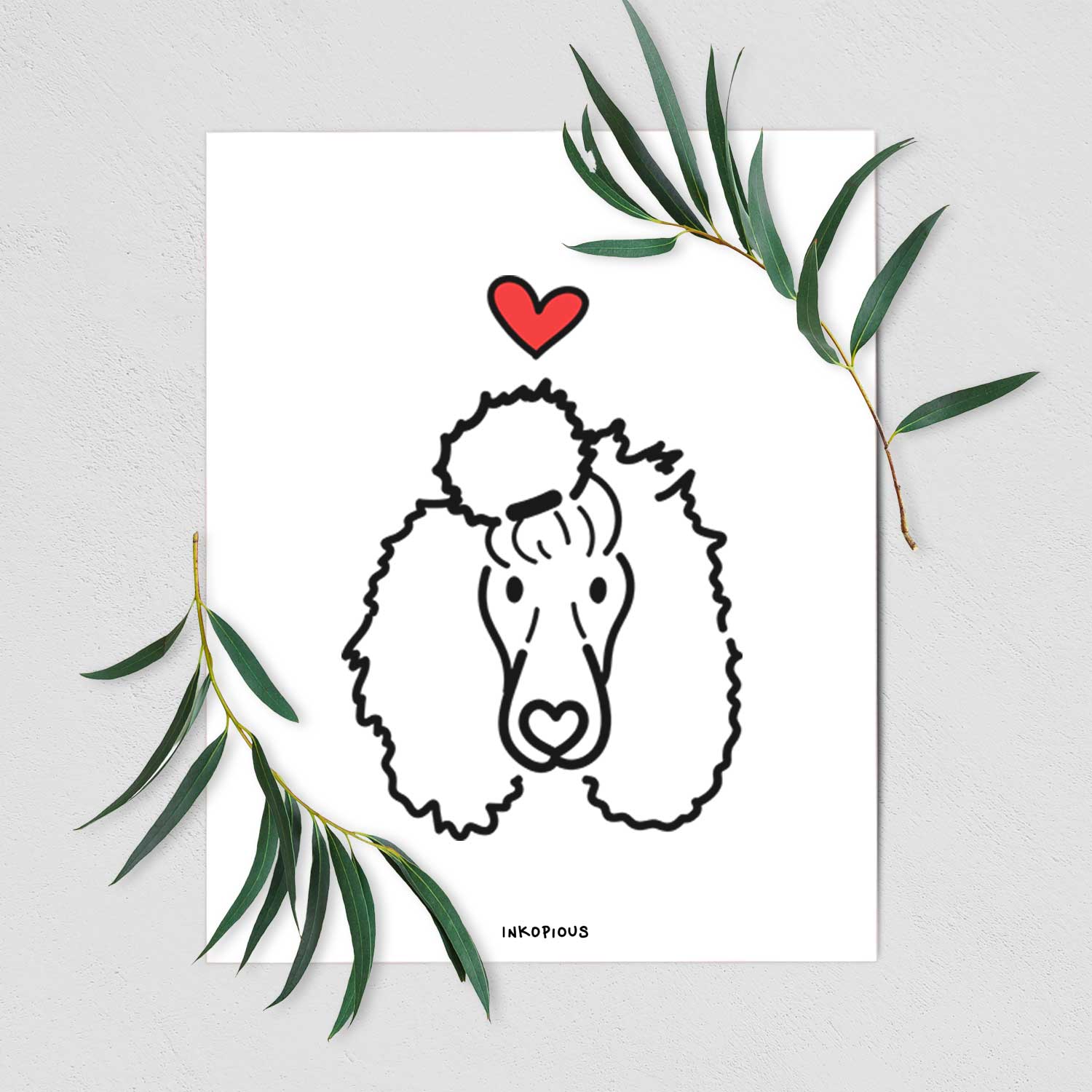 Love Always Standard Poodle - Jemma Art Print