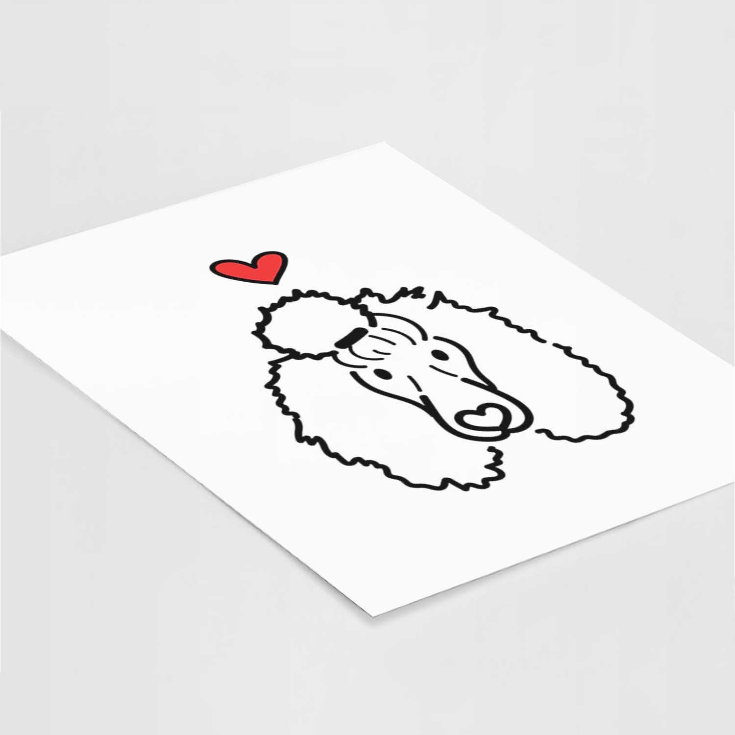 Love Always Standard Poodle - Jemma Art Print