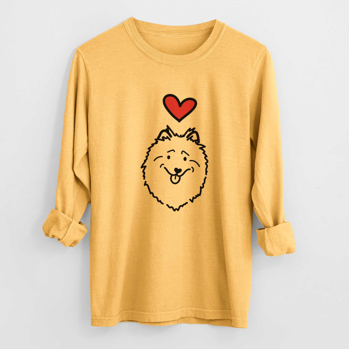 Love Always Keeshond - Heavyweight 100% Cotton Long Sleeve