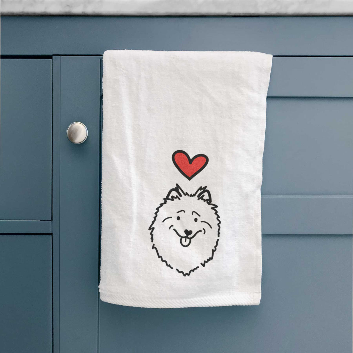 Love Always Keeshond - Decorative Hand Towel