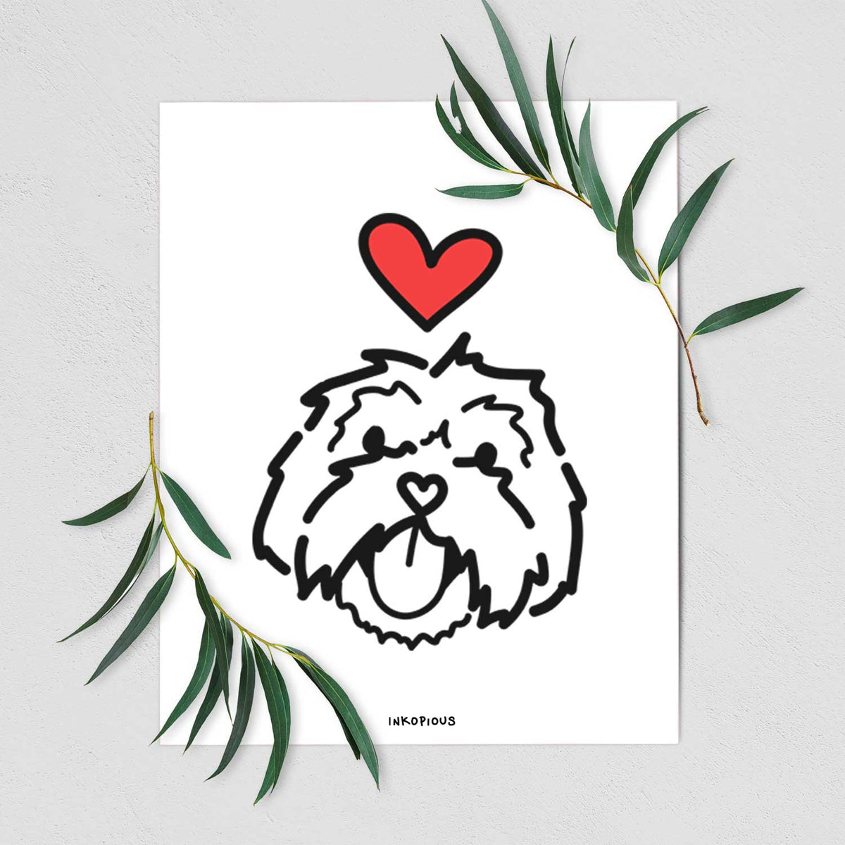 Love Always Lhasa Apso - Keia Art Print