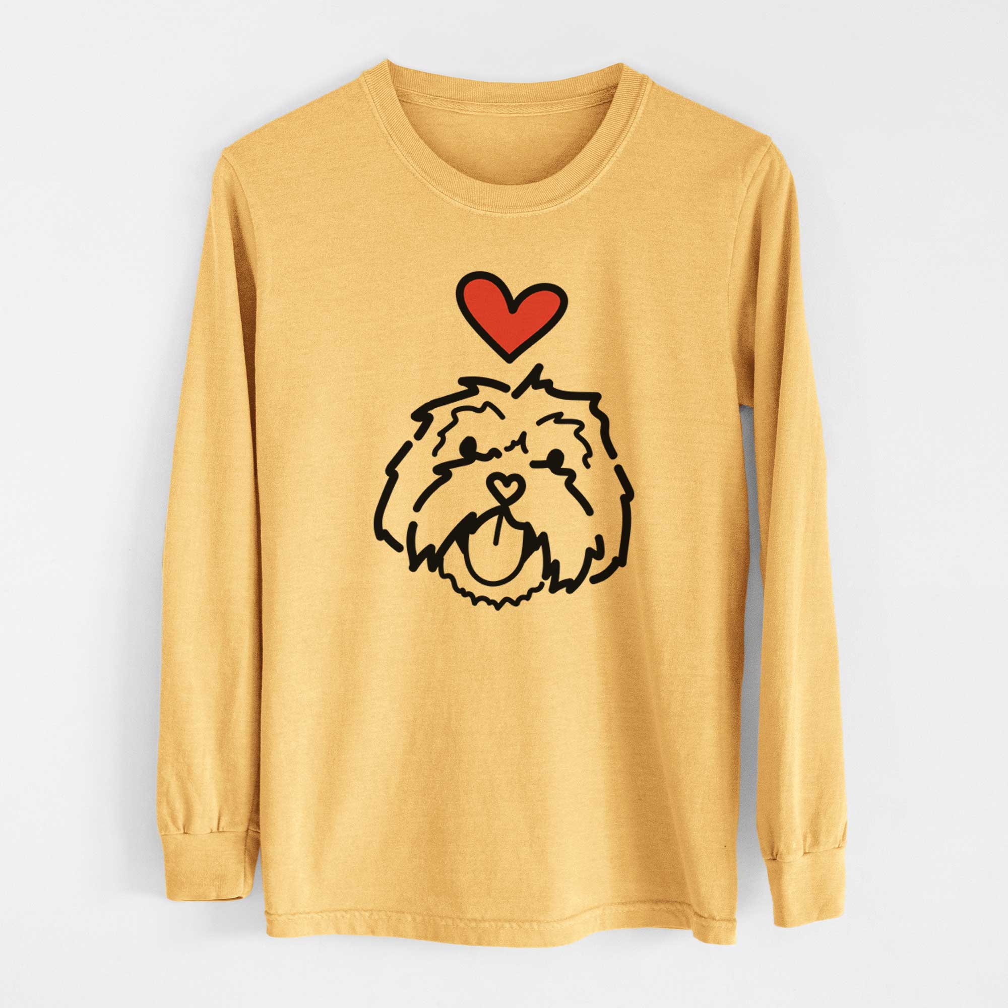 Love Always Lhasa Apso - Keia - Heavyweight 100% Cotton Long Sleeve