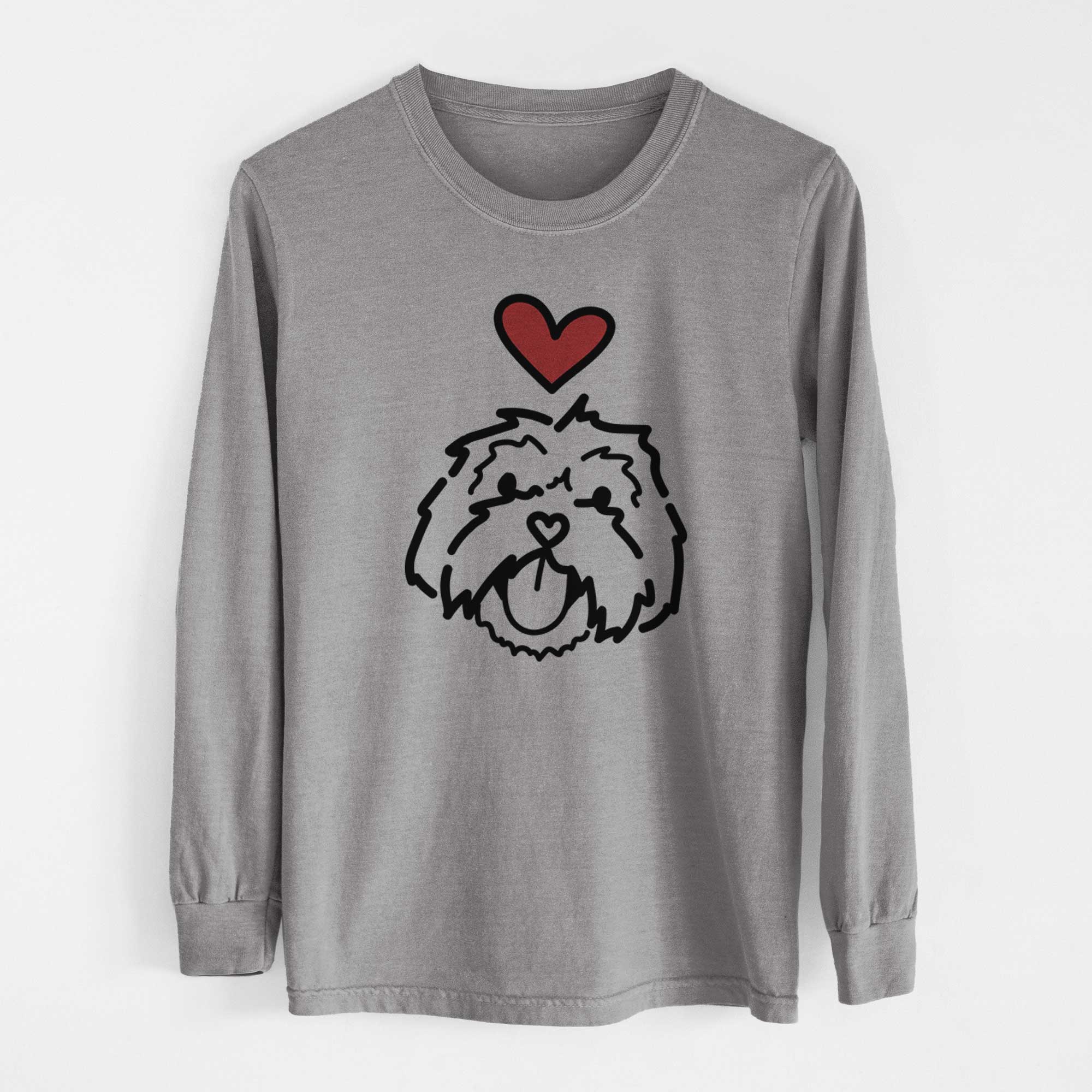 Love Always Lhasa Apso - Keia - Heavyweight 100% Cotton Long Sleeve