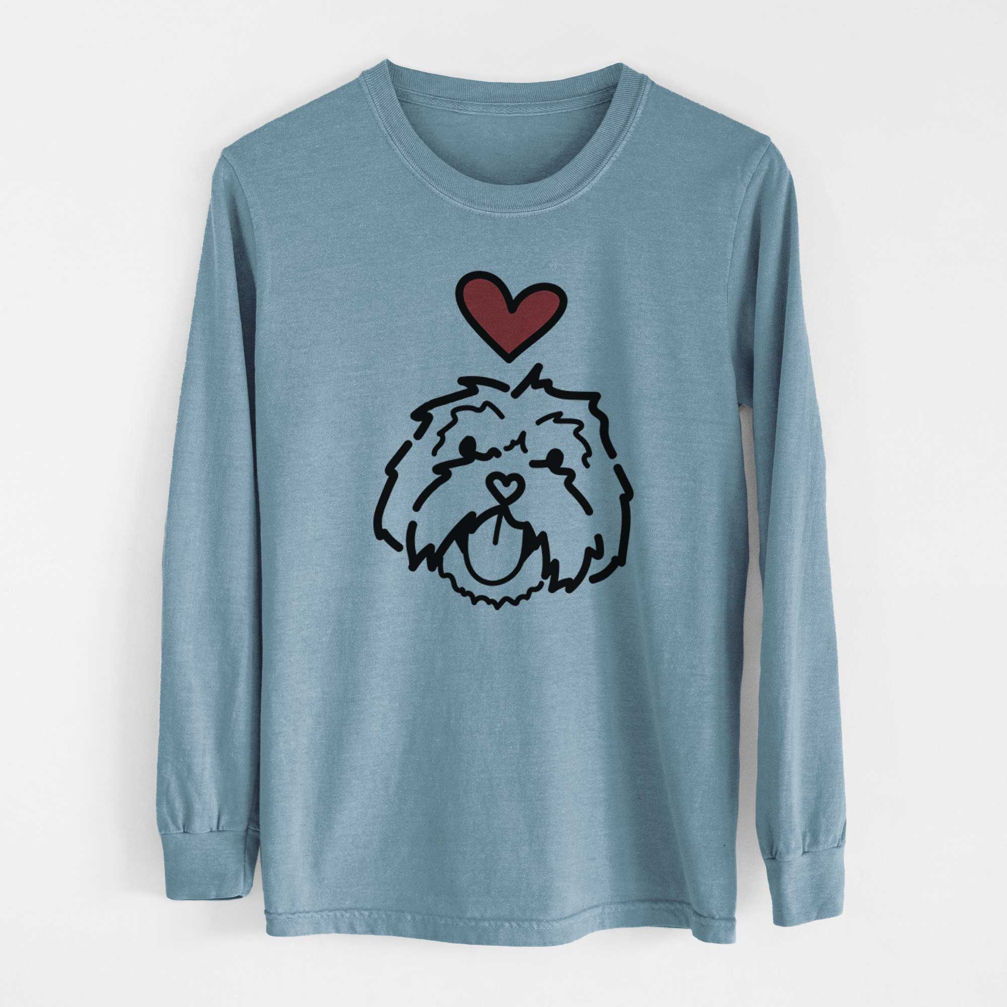 Love Always Lhasa Apso - Keia - Heavyweight 100% Cotton Long Sleeve