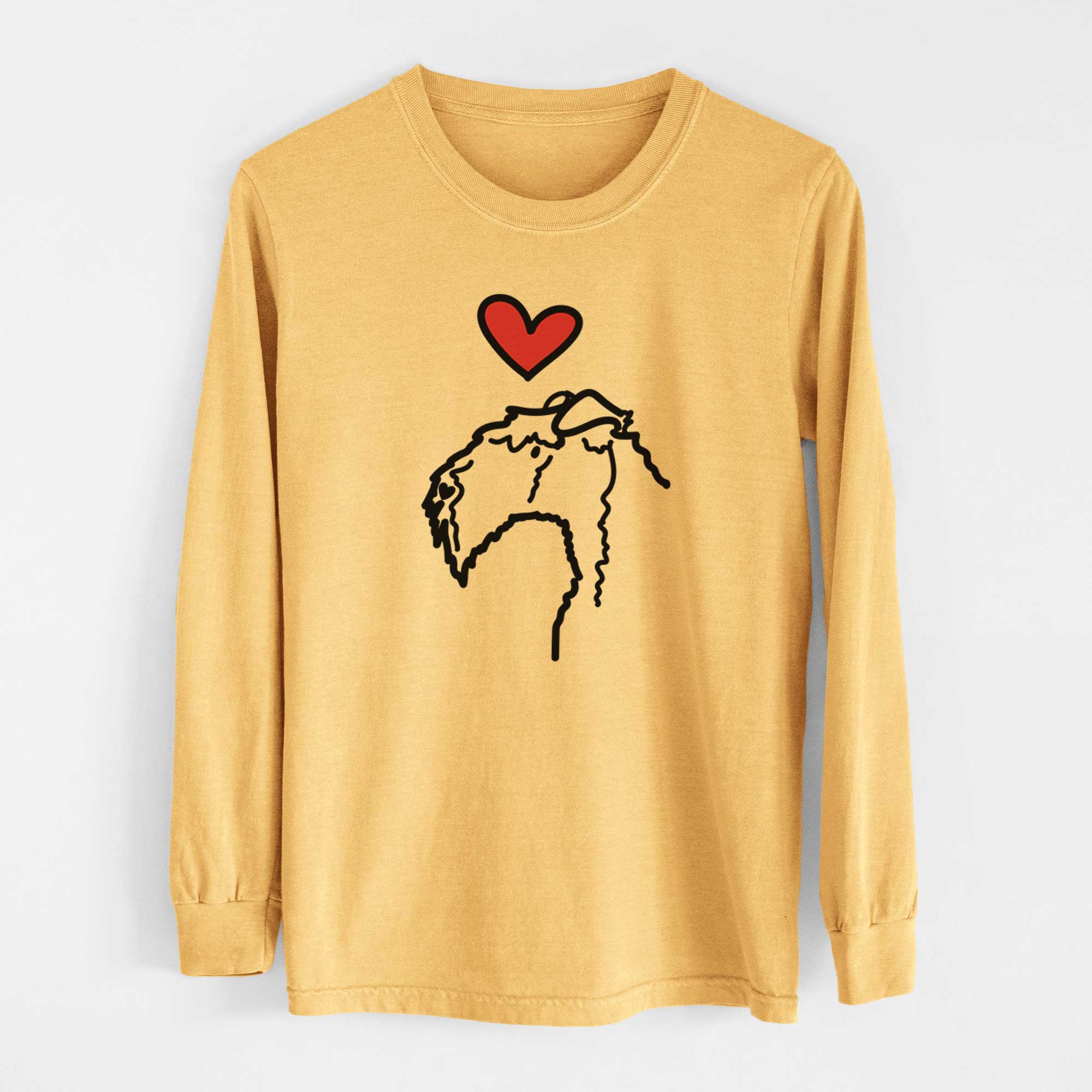 Love Always Kerry Blue Terrier - Heavyweight 100% Cotton Long Sleeve