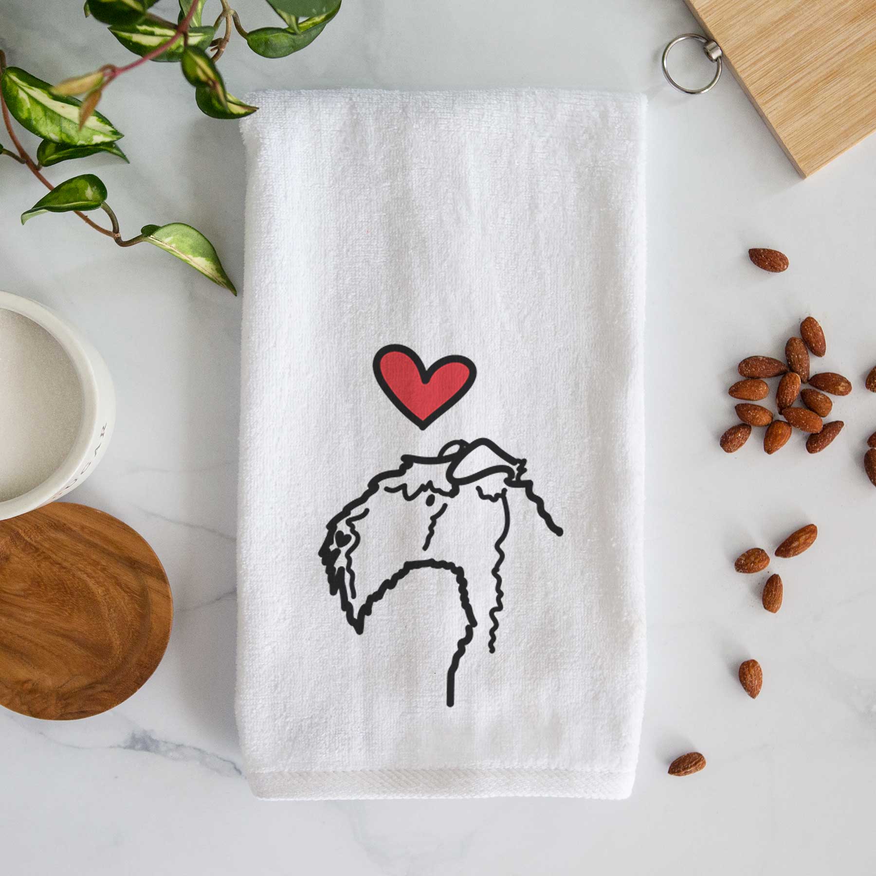 Love Always Kerry Blue Terrier - Decorative Hand Towel