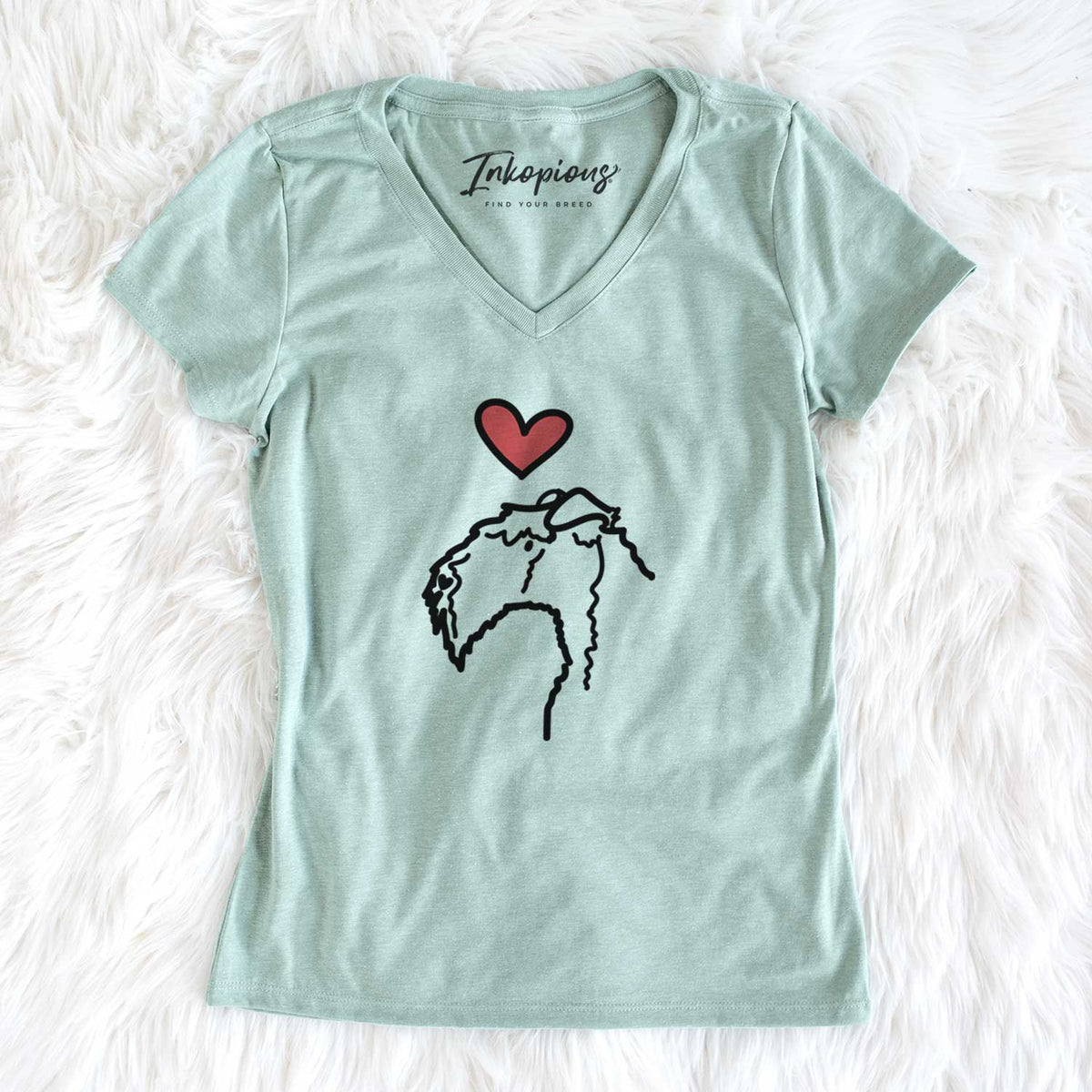 Love Always Kerry Blue Terrier - Women&#39;s V-neck Shirt