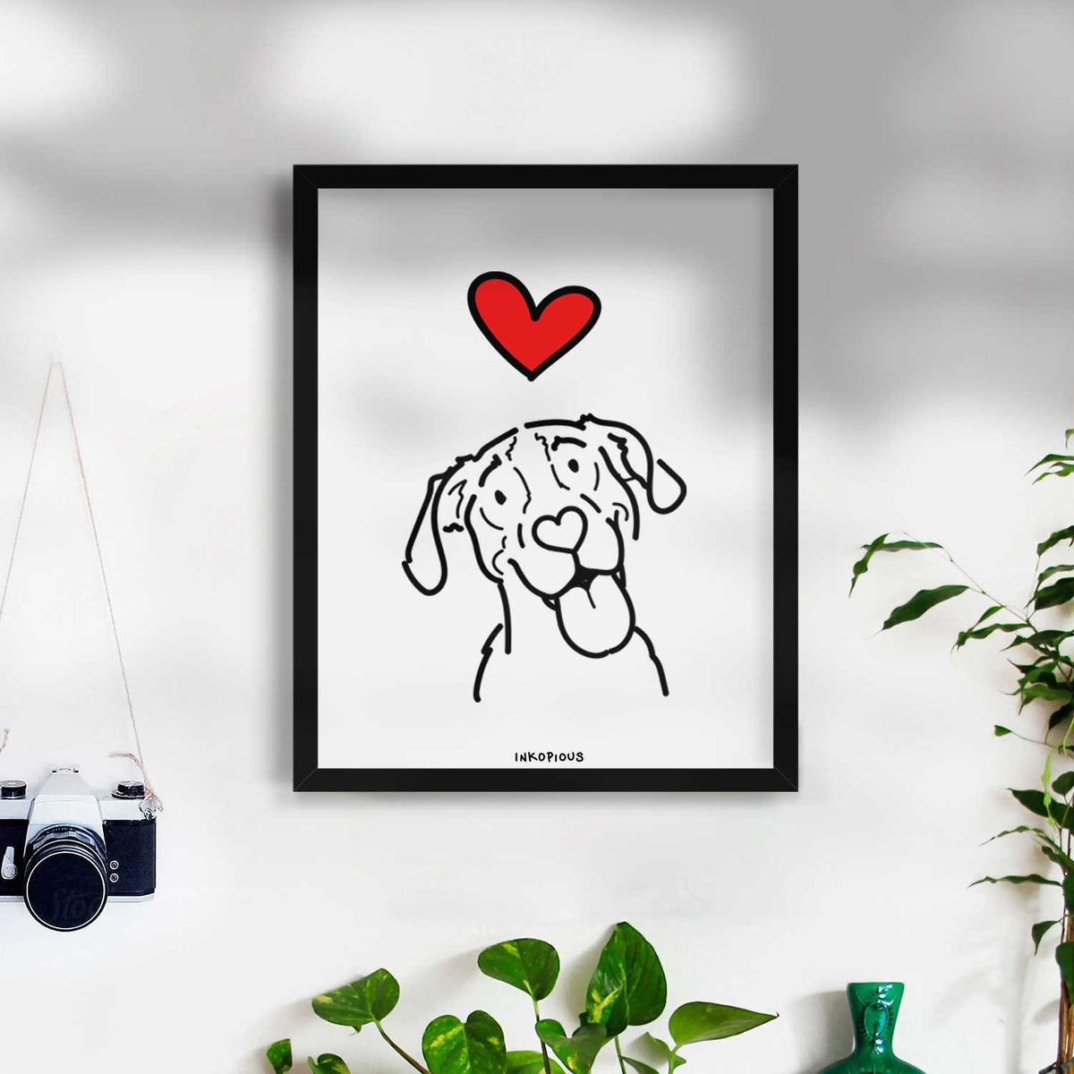 Love Always Treeing Walker Coonhound - Kimble Art Print