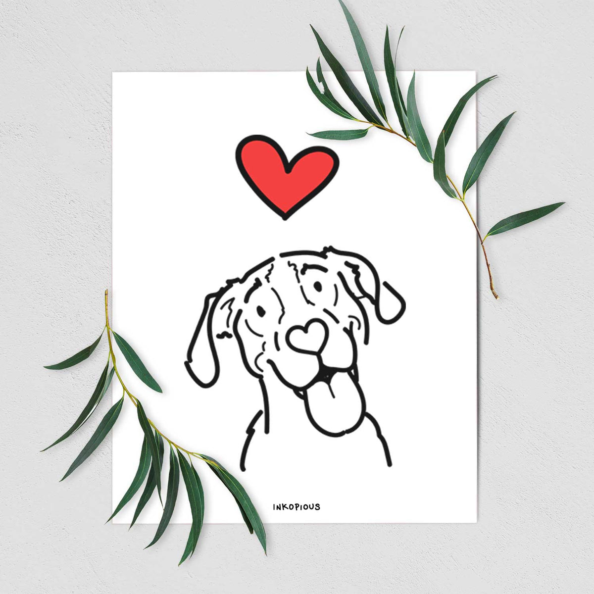 Love Always Treeing Walker Coonhound - Kimble Art Print