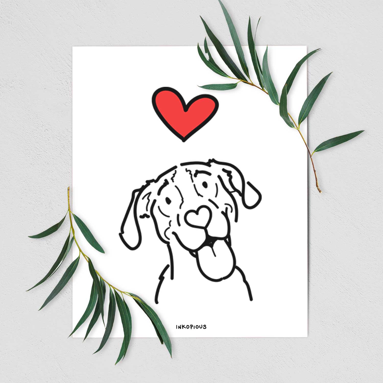 Love Always Treeing Walker Coonhound - Kimble Art Print