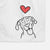 Love Always Treeing Walker Coonhound - Kimble - Decorative Hand Towel