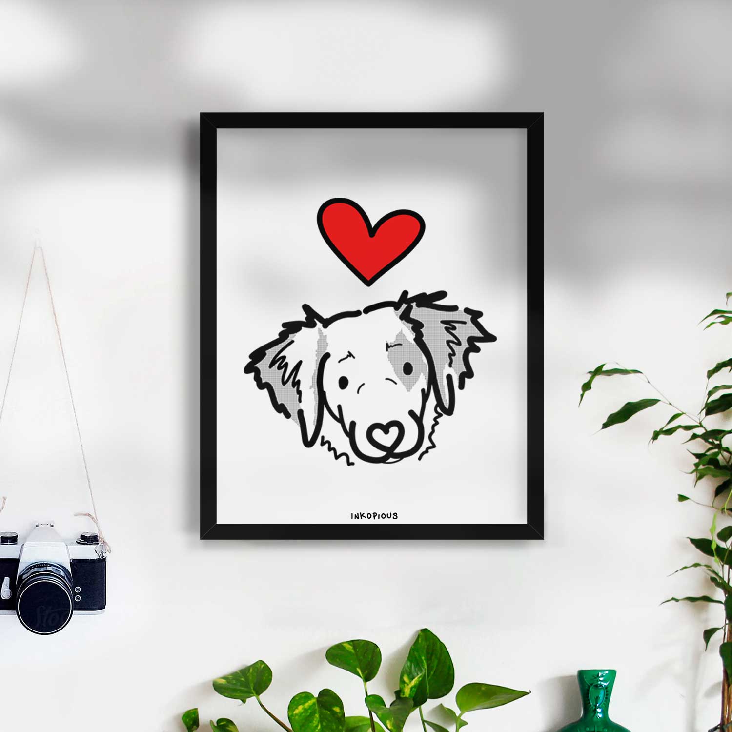 Love Always Brittany Spaniel - Kiva Art Print