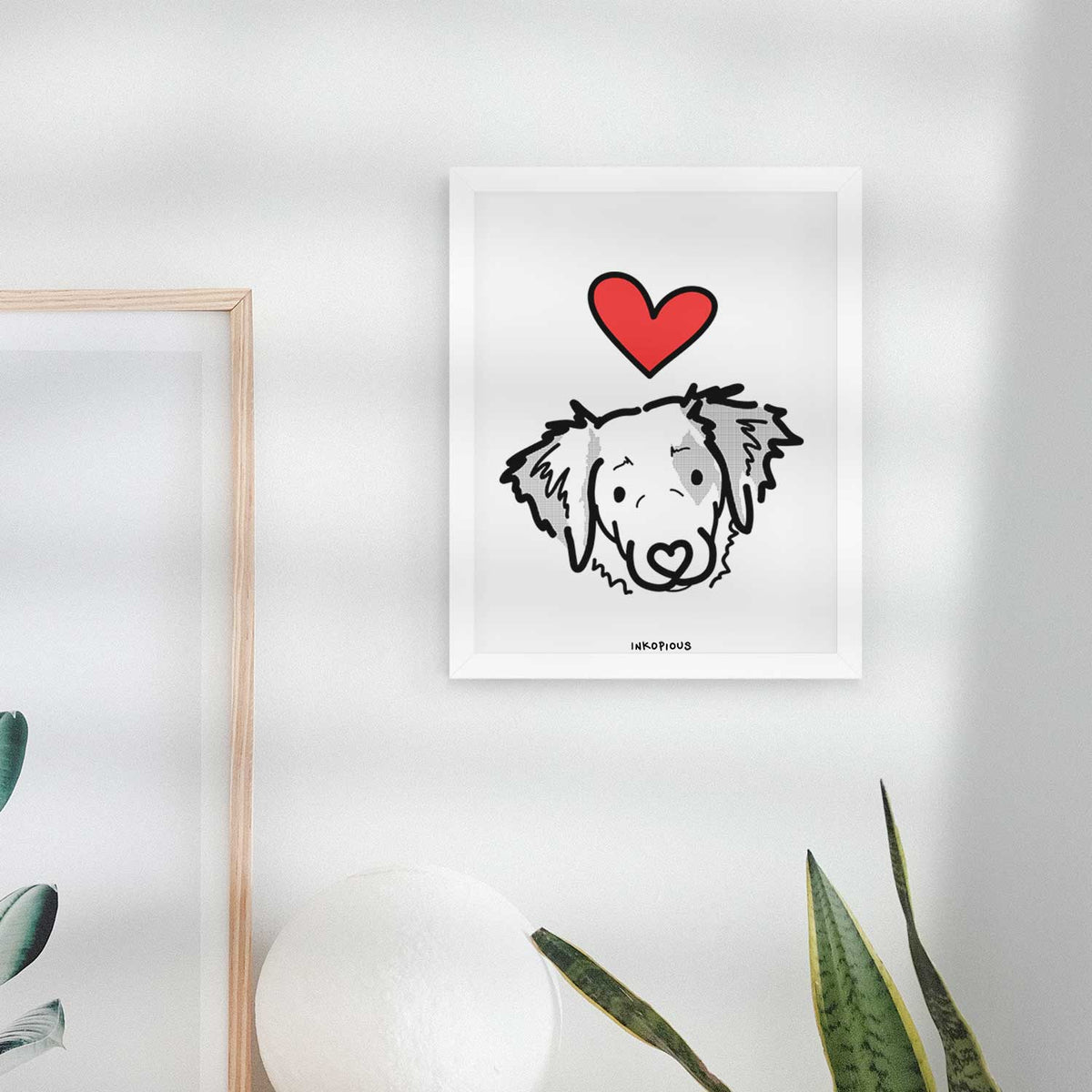 Love Always Brittany Spaniel - Kiva Art Print