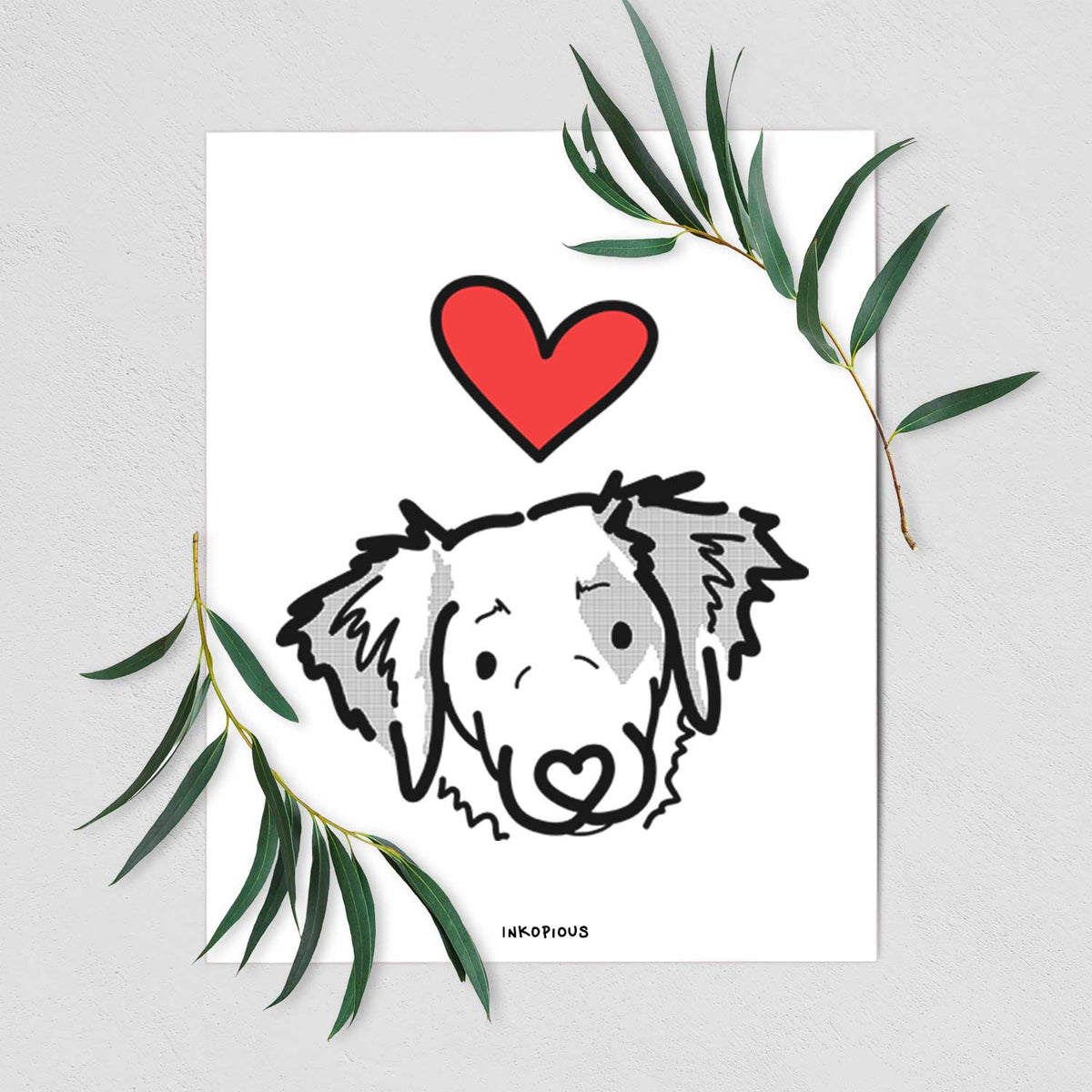 Love Always Brittany Spaniel - Kiva Art Print