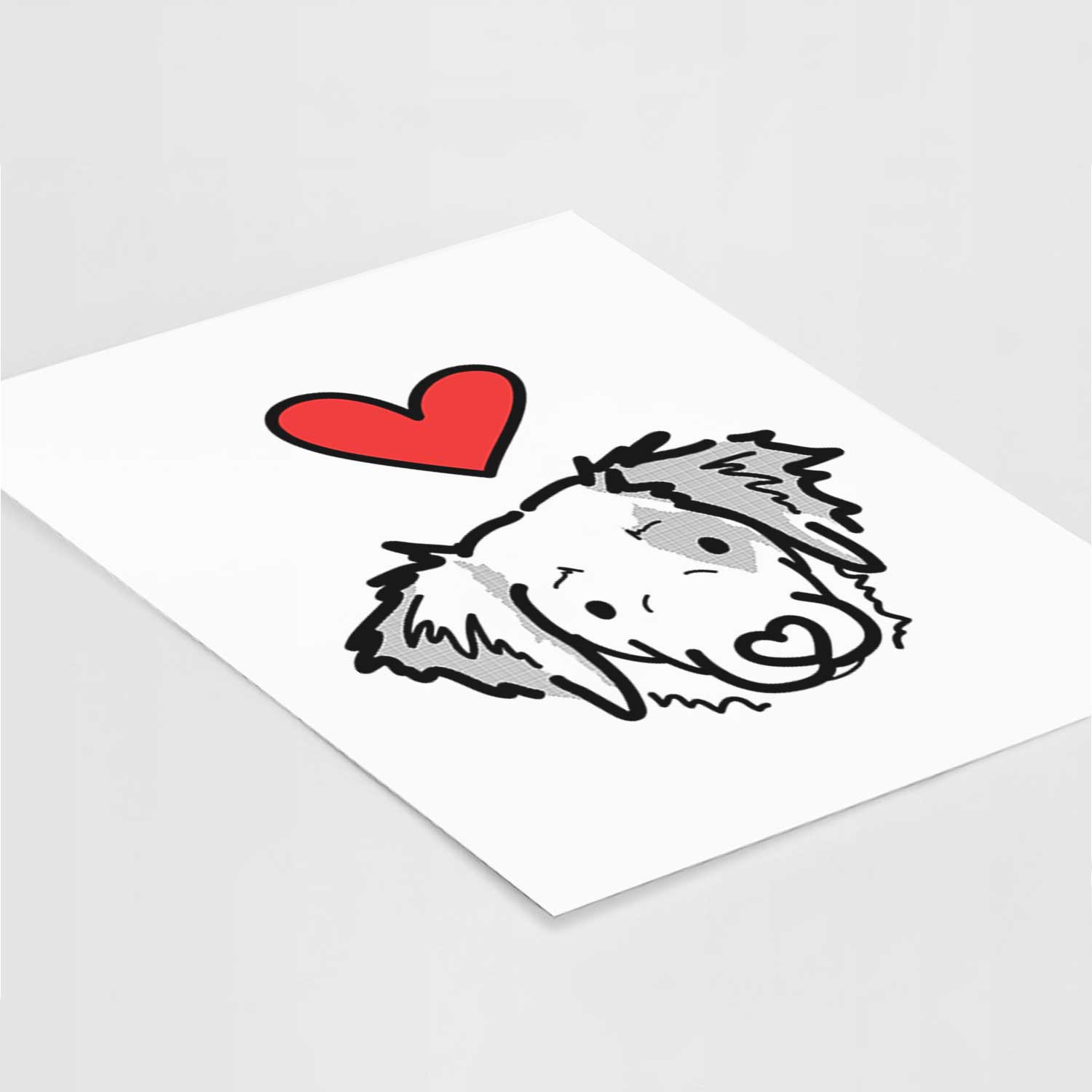 Love Always Brittany Spaniel - Kiva Art Print