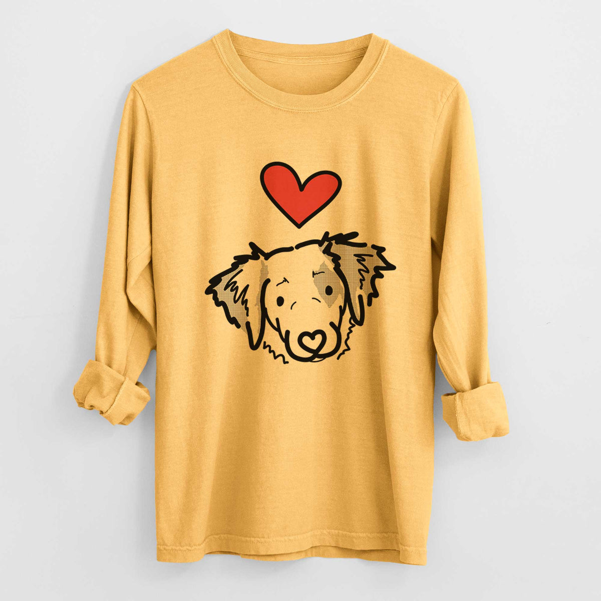 Love Always Brittany Spaniel - Kiva - Heavyweight 100% Cotton Long Sleeve