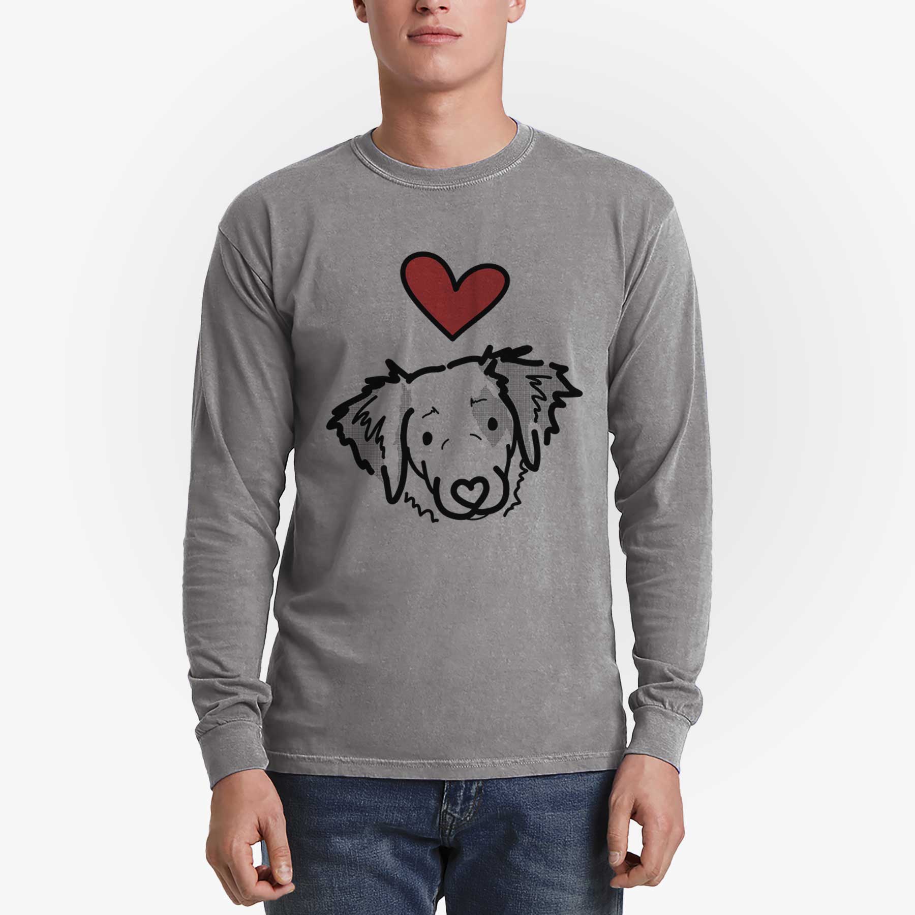 Love Always Brittany Spaniel - Kiva - Heavyweight 100% Cotton Long Sleeve