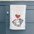 Love Always Brittany Spaniel - Kiva - Decorative Hand Towel