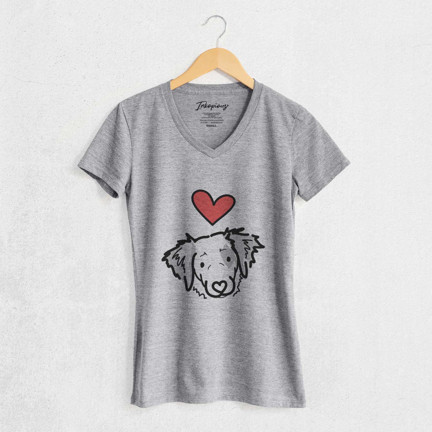 Love Always Brittany Spaniel - Kiva - Women's V-neck Shirt