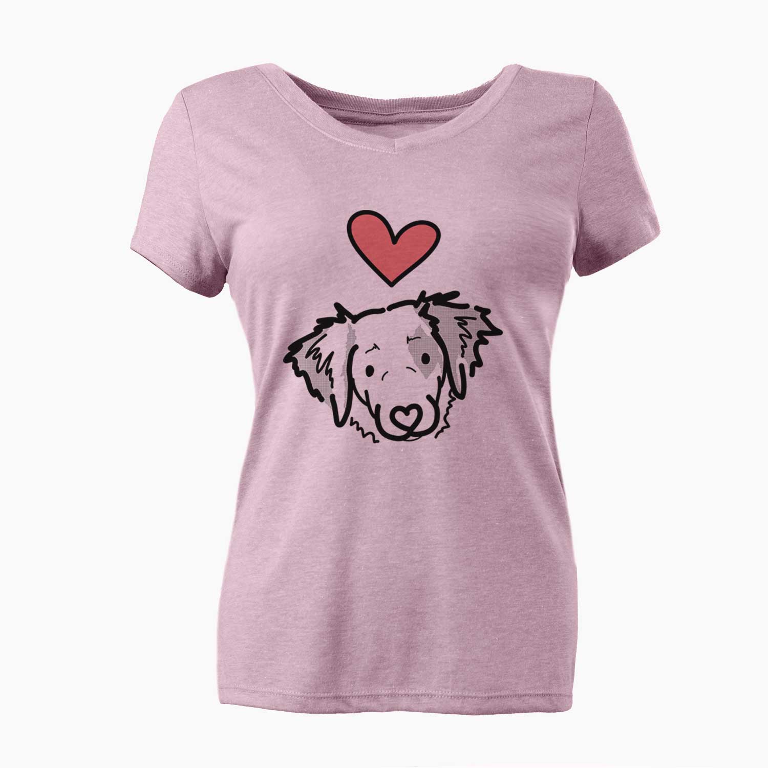 Love Always Brittany Spaniel - Kiva - Women's V-neck Shirt