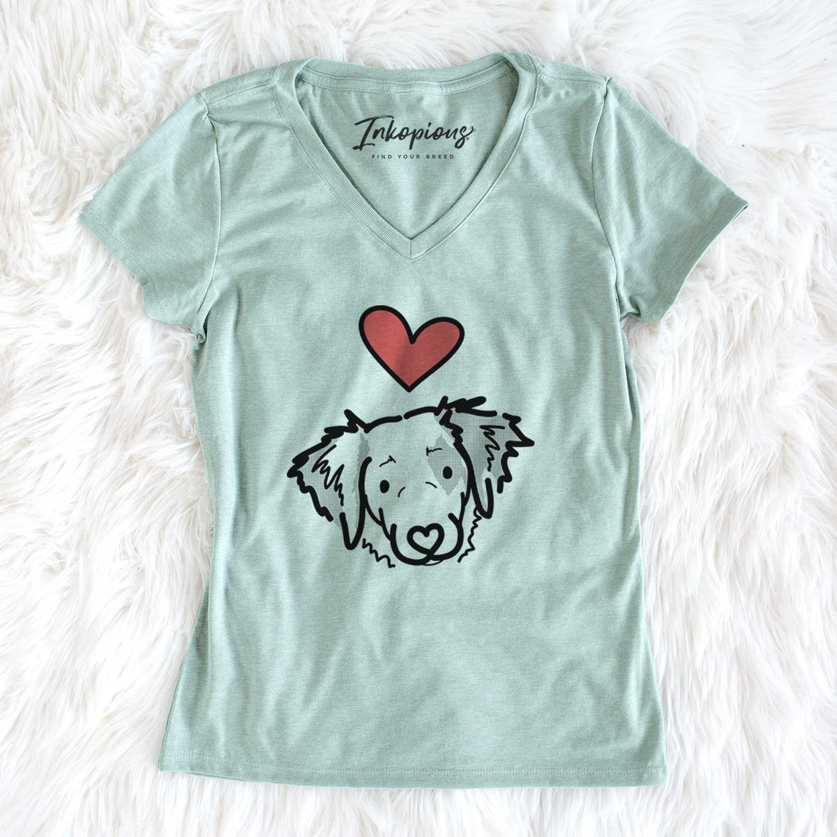 Love Always Brittany Spaniel - Kiva - Women&#39;s V-neck Shirt