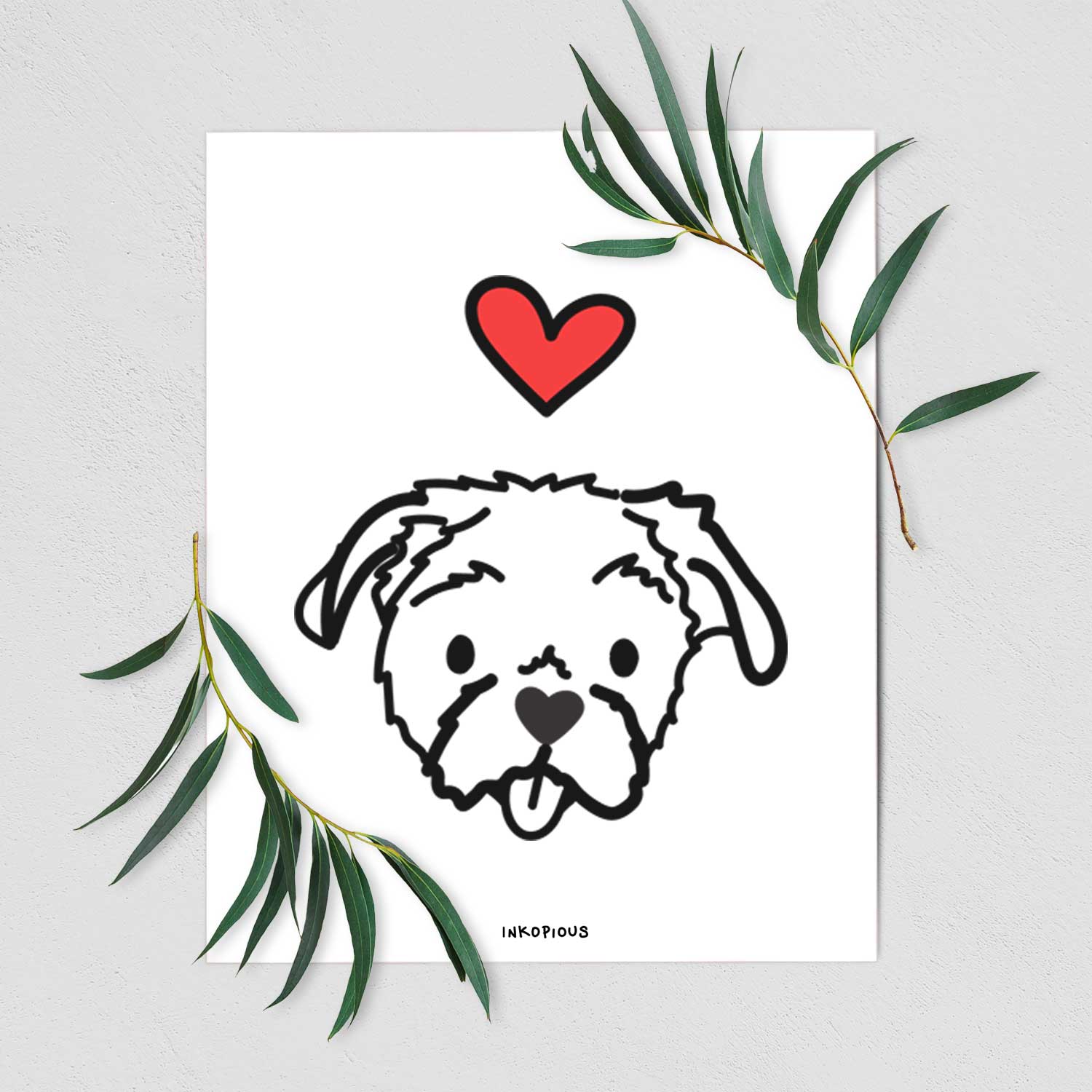 Love Always Shih Tzu - Koko Art Print