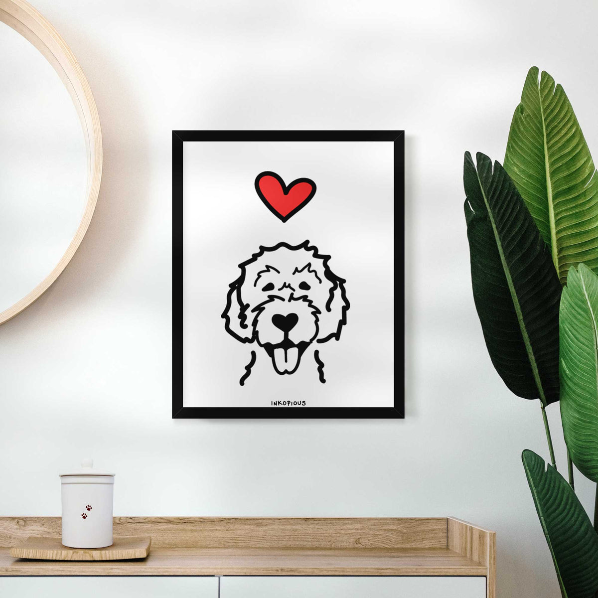 Love Always Labradoodle Art Print