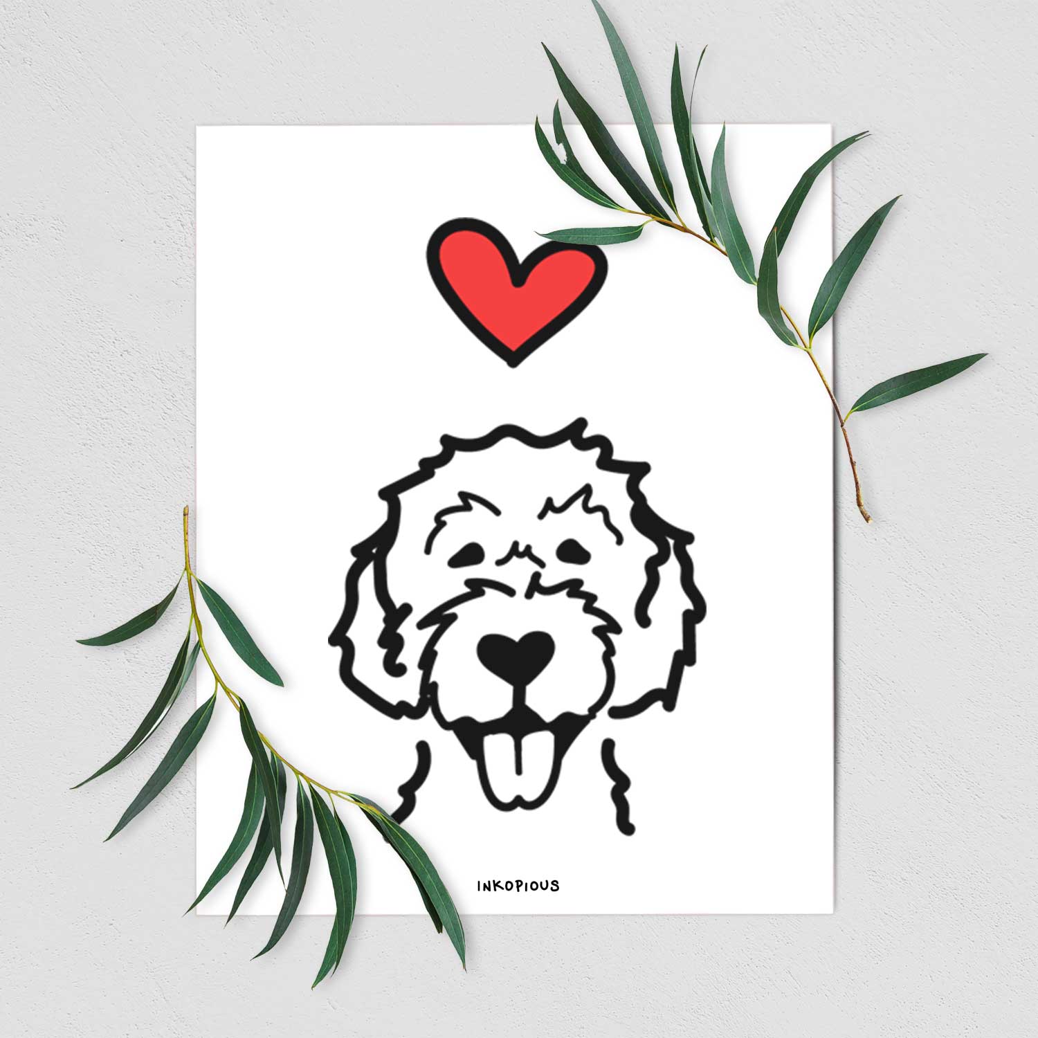 Love Always Labradoodle Art Print