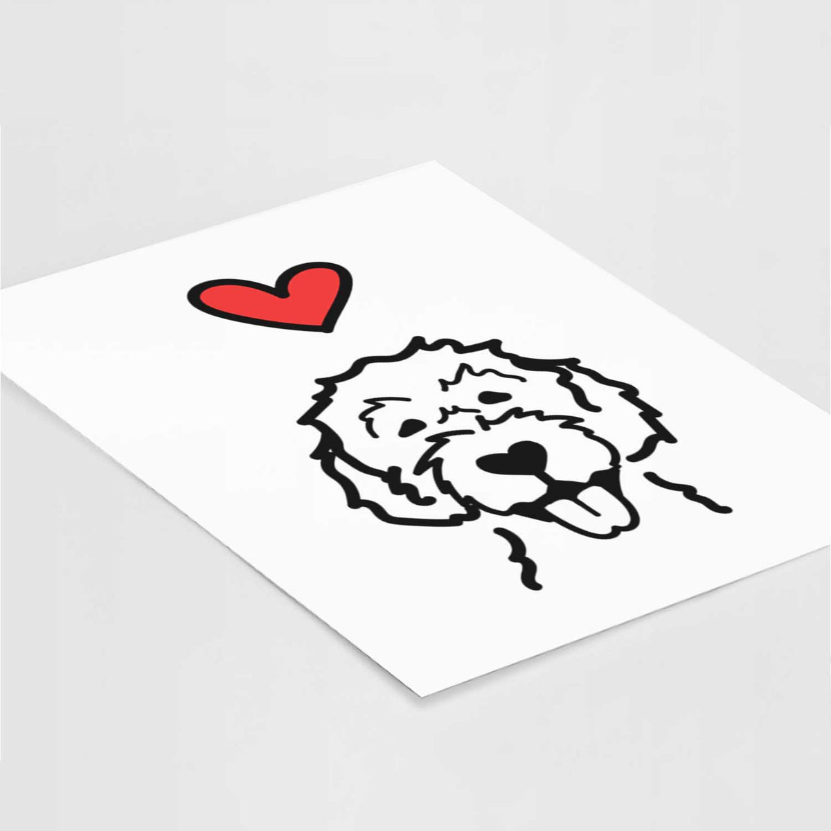 Love Always Labradoodle Art Print