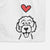 Love Always Labradoodle - Decorative Hand Towel