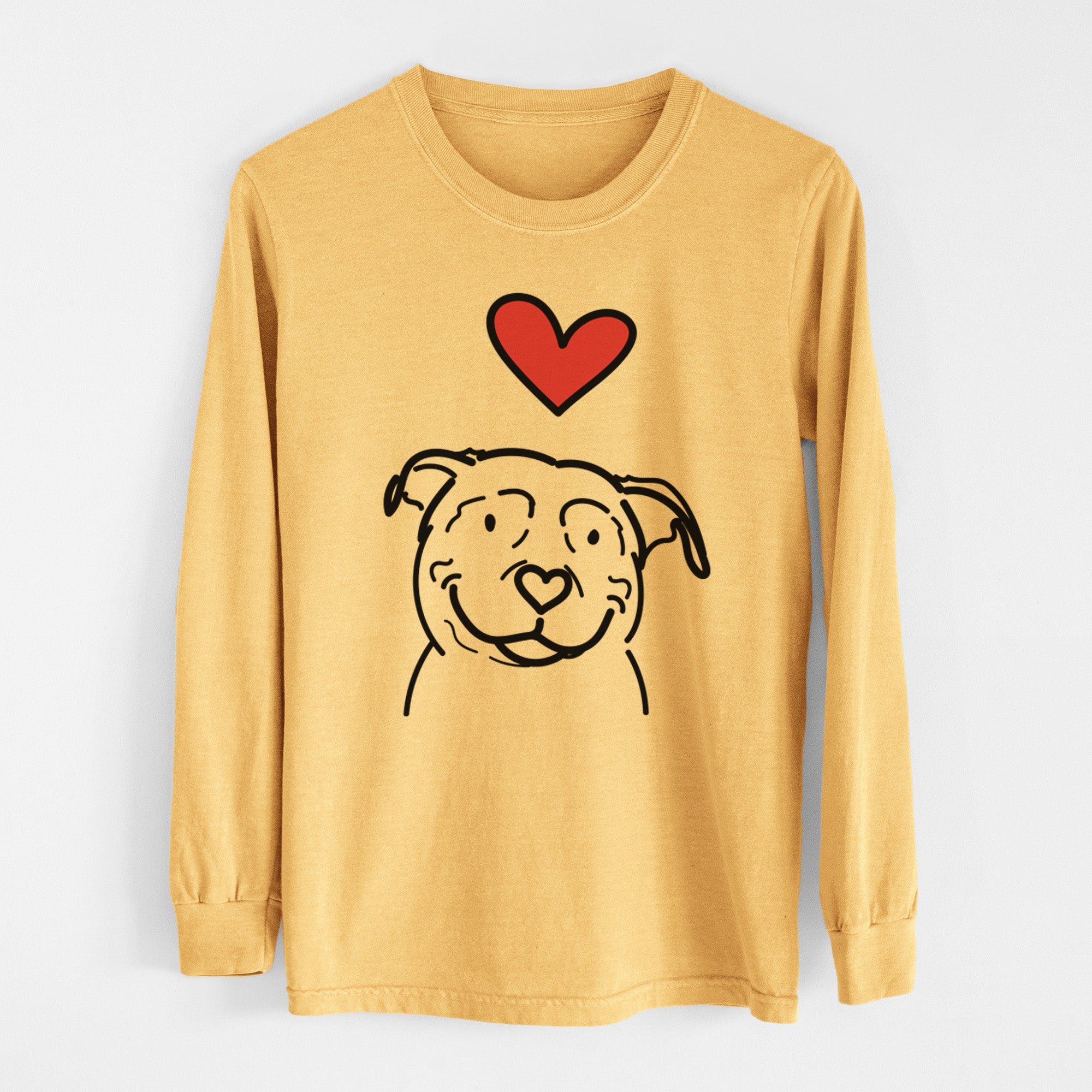 Love Always American Pitbull Terrier - Lady - Heavyweight 100% Cotton Long Sleeve