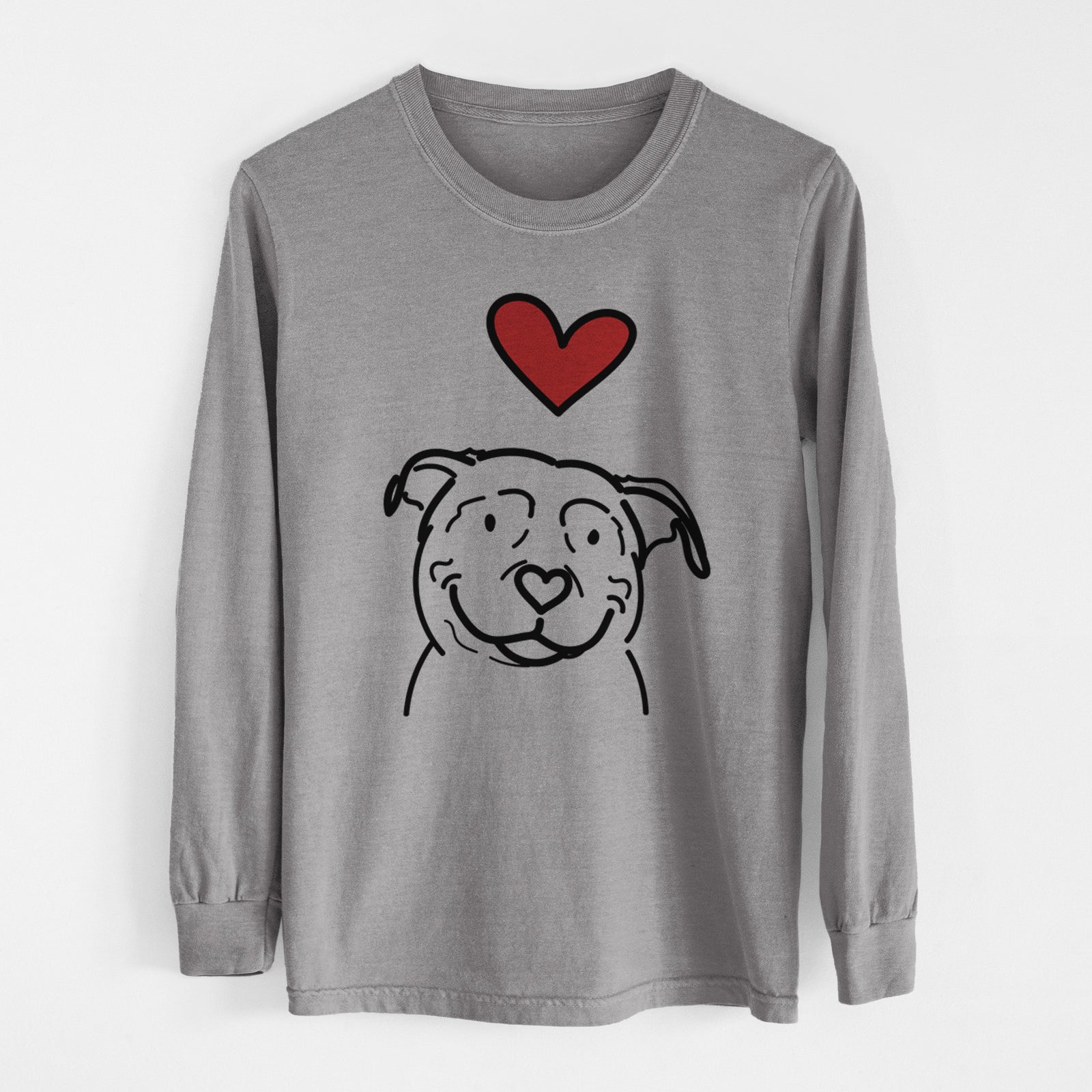 Love Always American Pitbull Terrier - Lady - Heavyweight 100% Cotton Long Sleeve