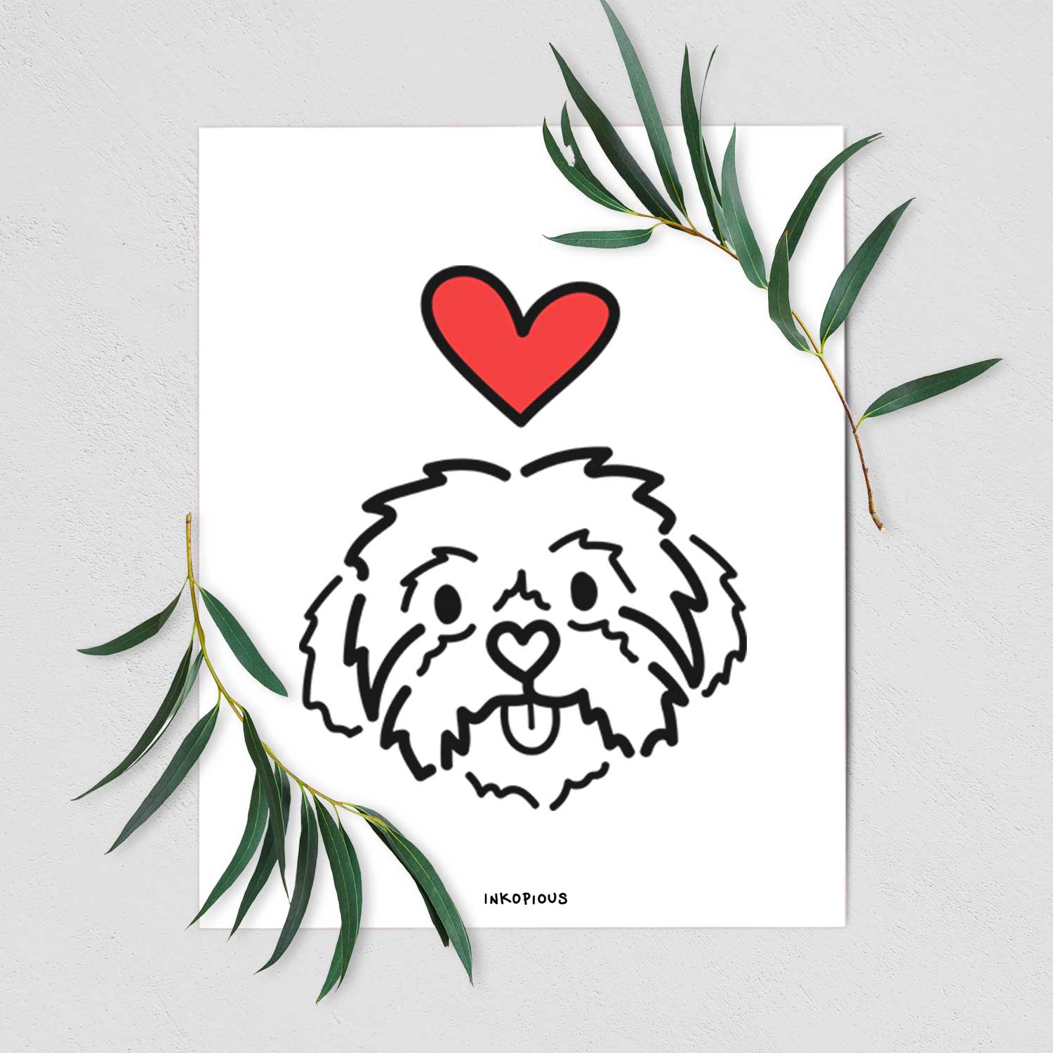 Love Always Shih Tzu - Leo Art Print