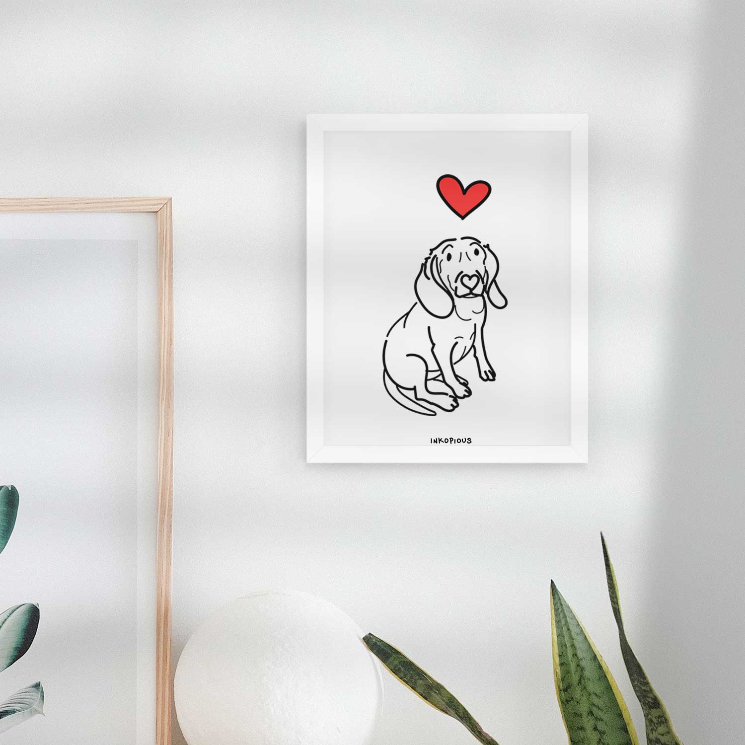 Love Always Beagle - Lilly Art Print